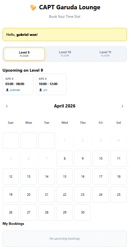 Booking UI Calendar